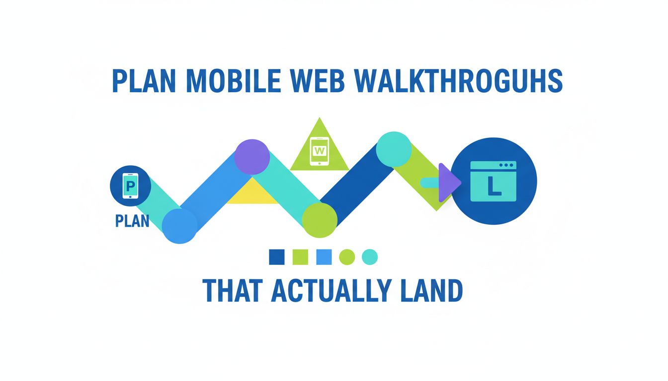 Plan Mobile Web Walkthroughs That Actually Land