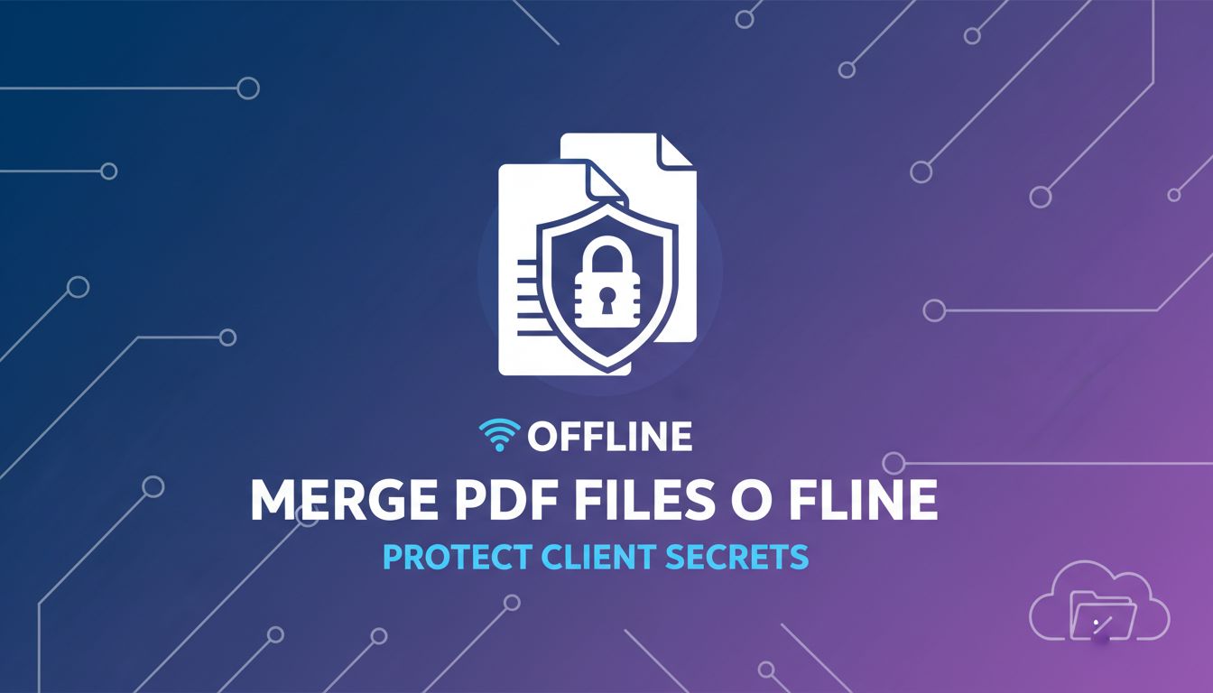 Merge PDF Files Offline to Protect Client Secrets