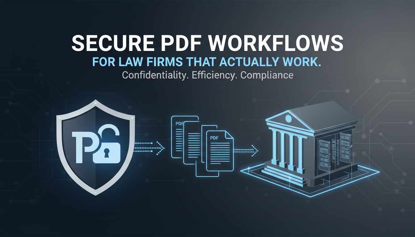 Secure PDF workflows for law firms that actually work
