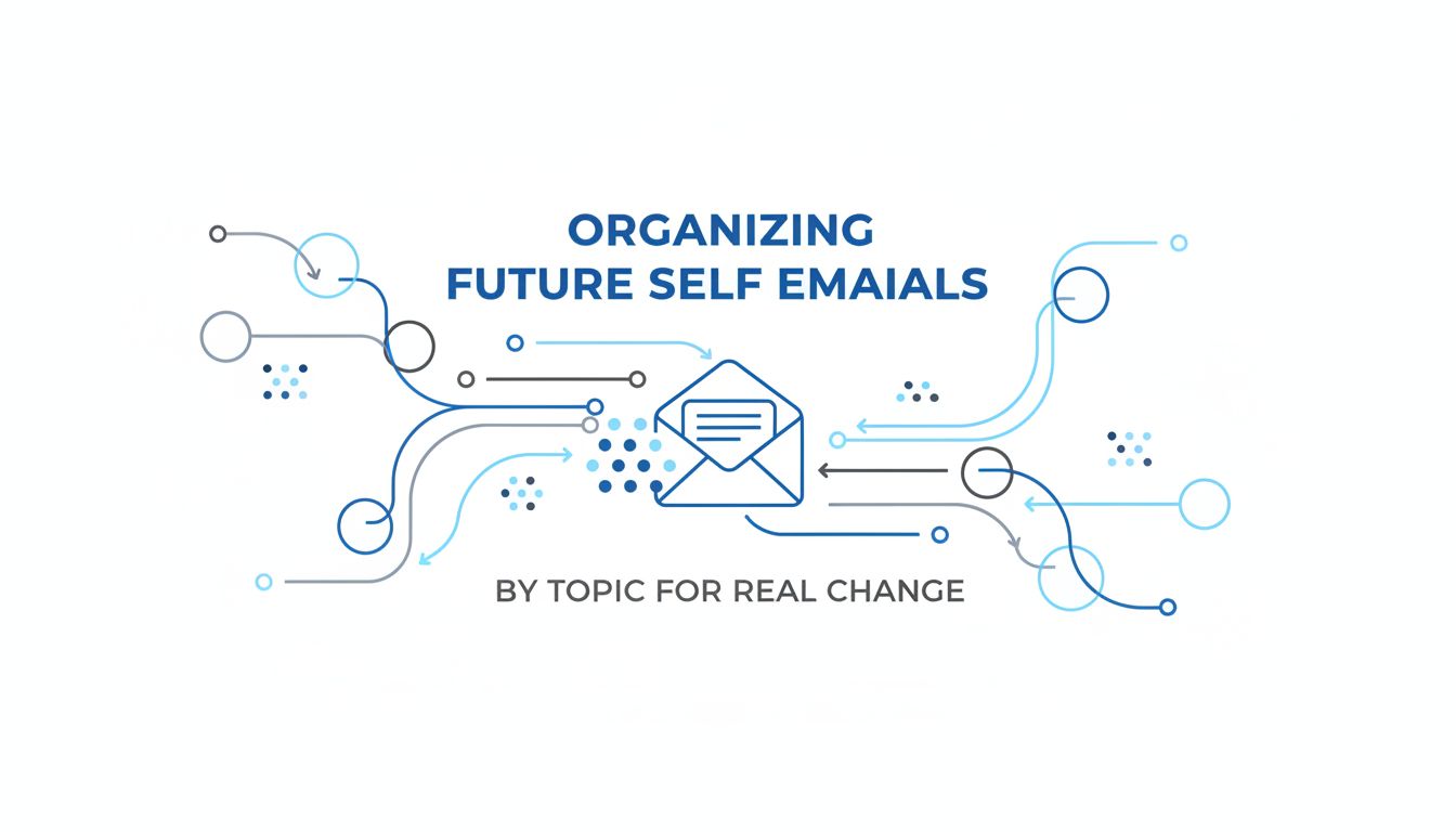 Organizing Future Self Emails by Topic for Real Change