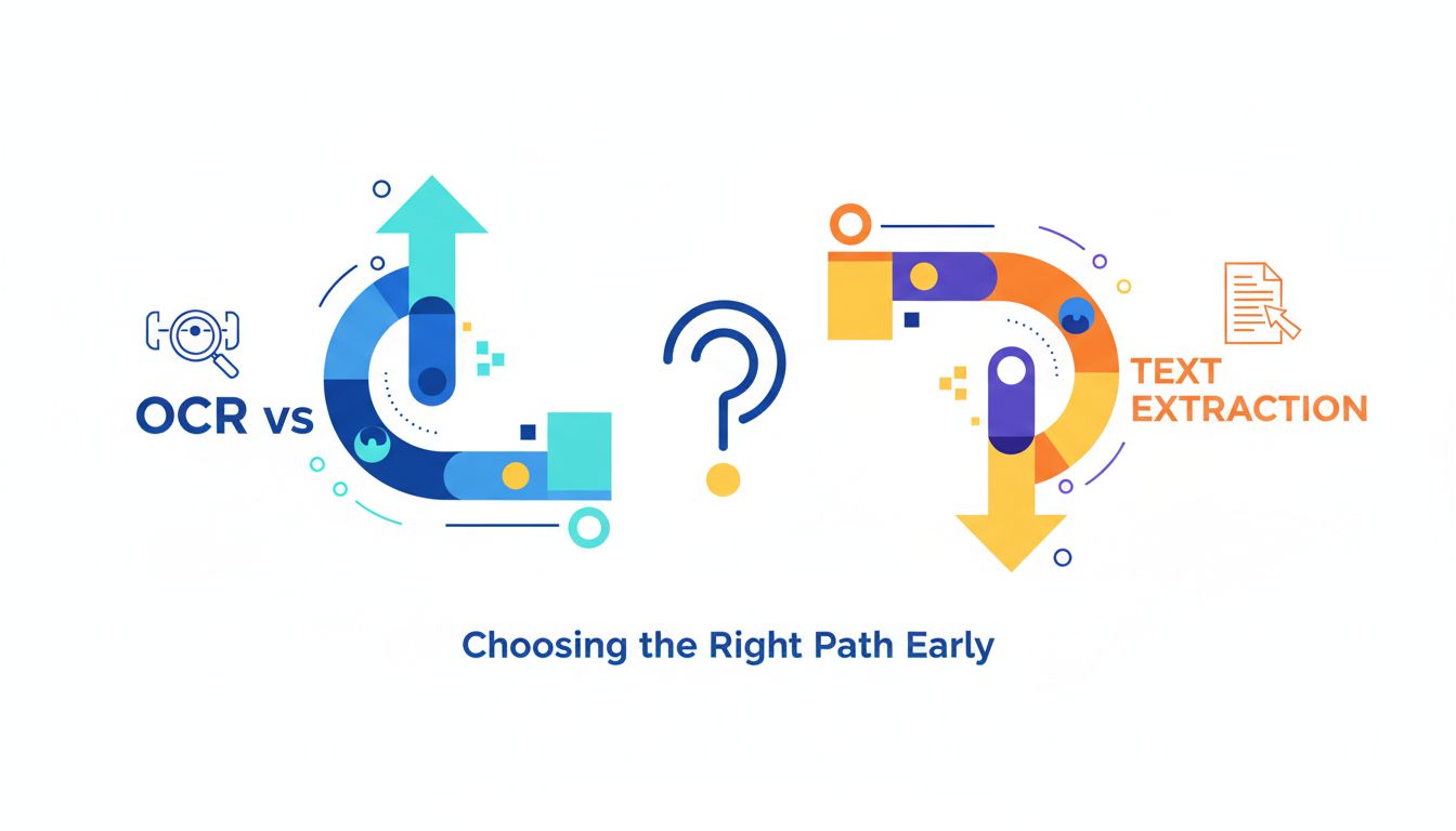 OCR vs Text Extraction: Choosing the Right Path Early