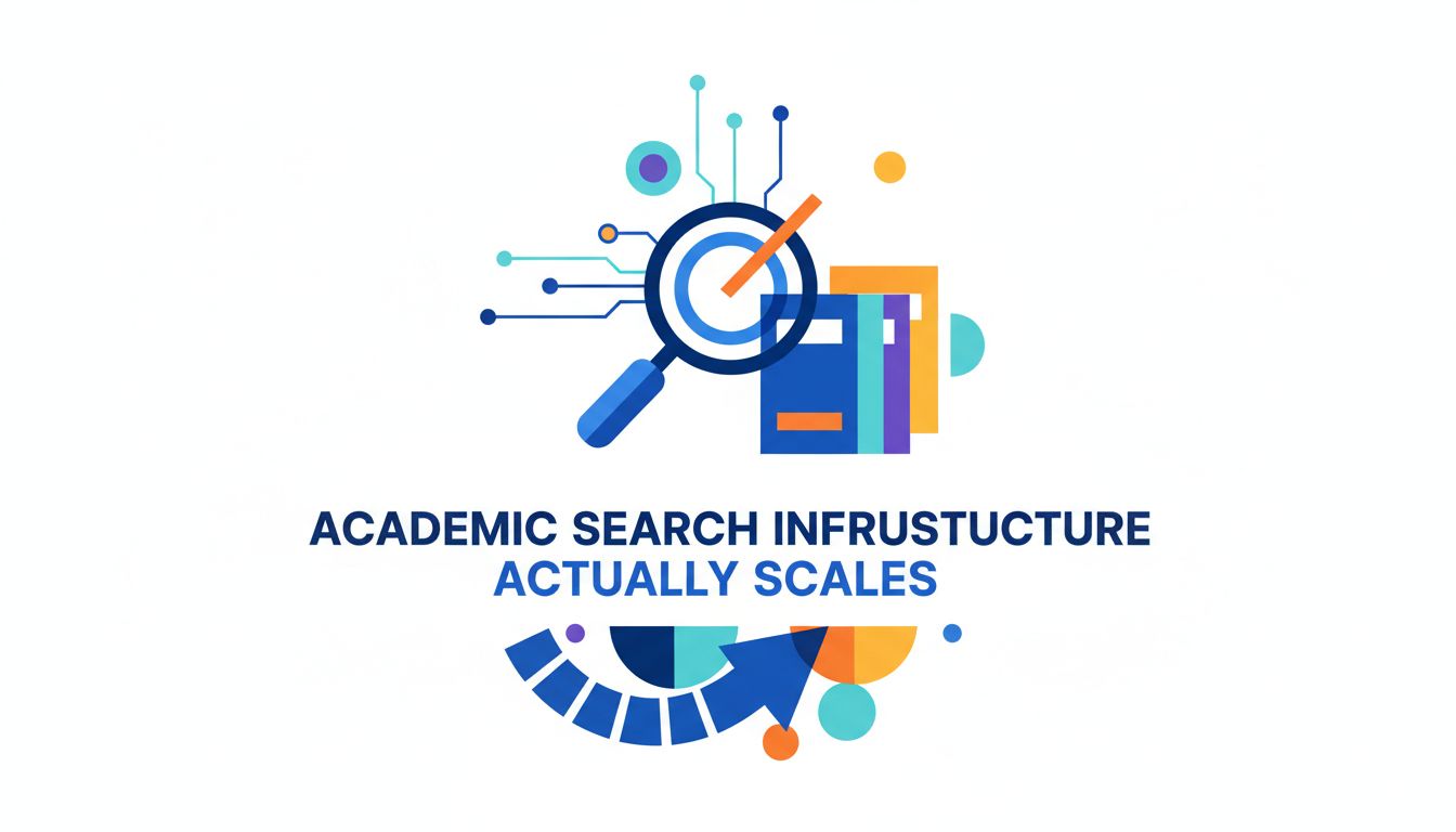Academic search infrastructure that actually scales