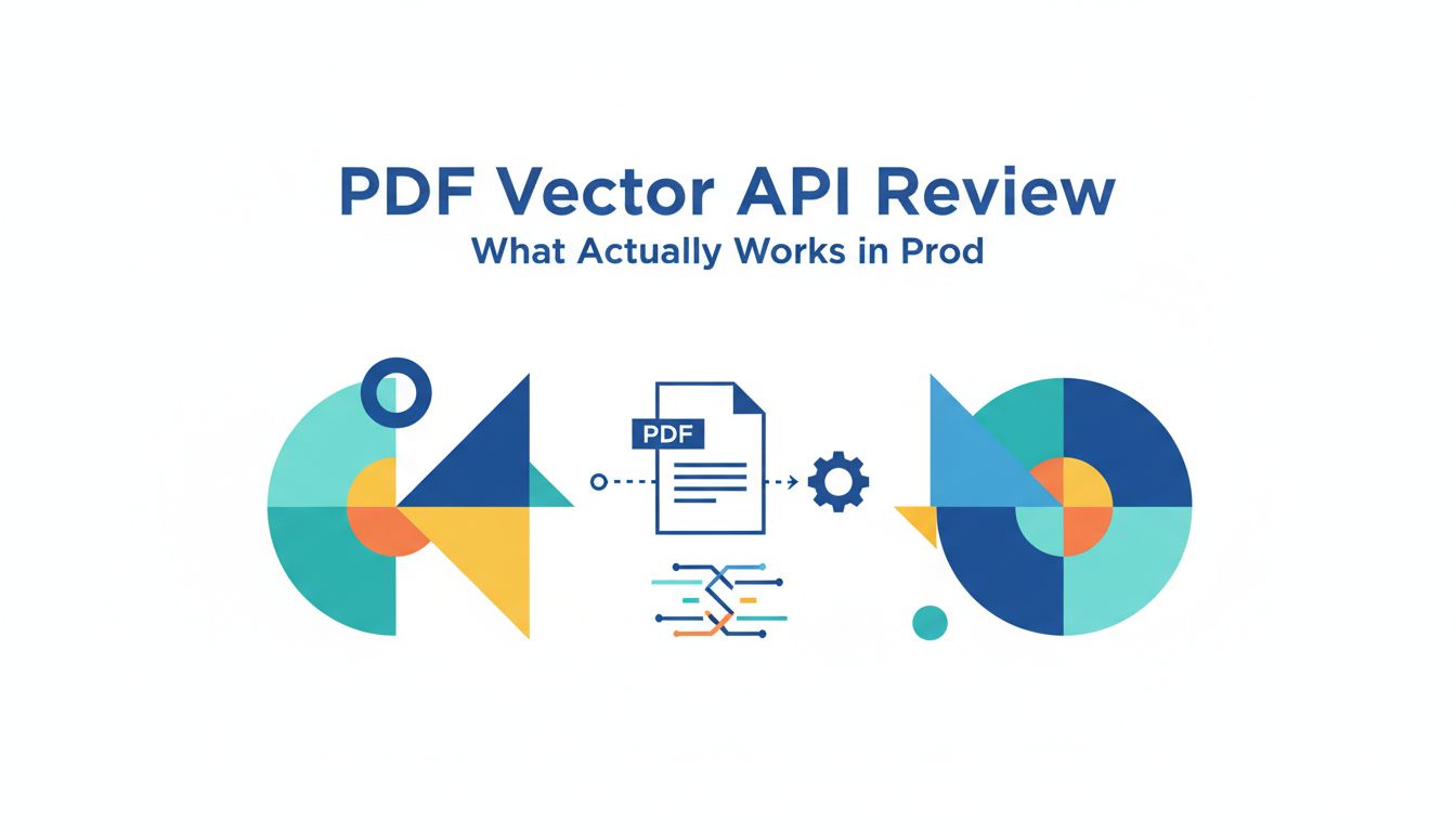 PDF Vector API Review: What Actually Works in Prod