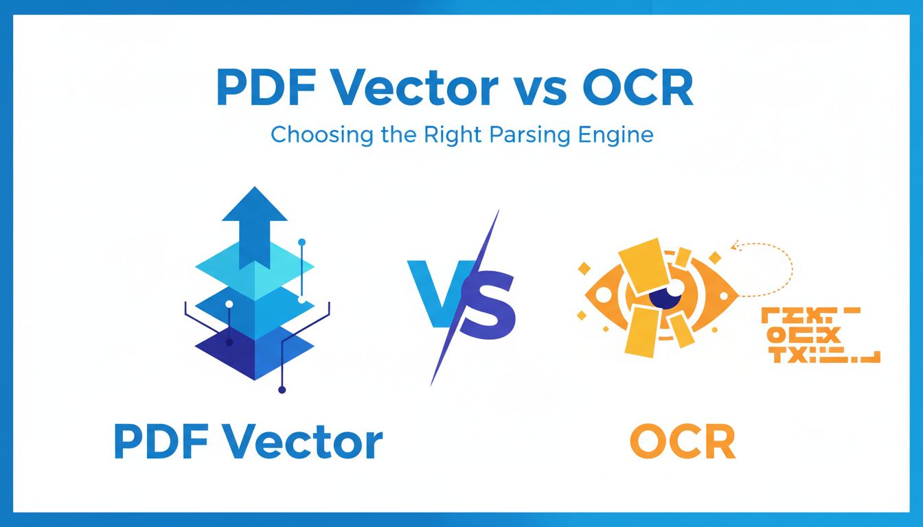PDF Vector vs OCR: Choosing the Right Parsing Engine