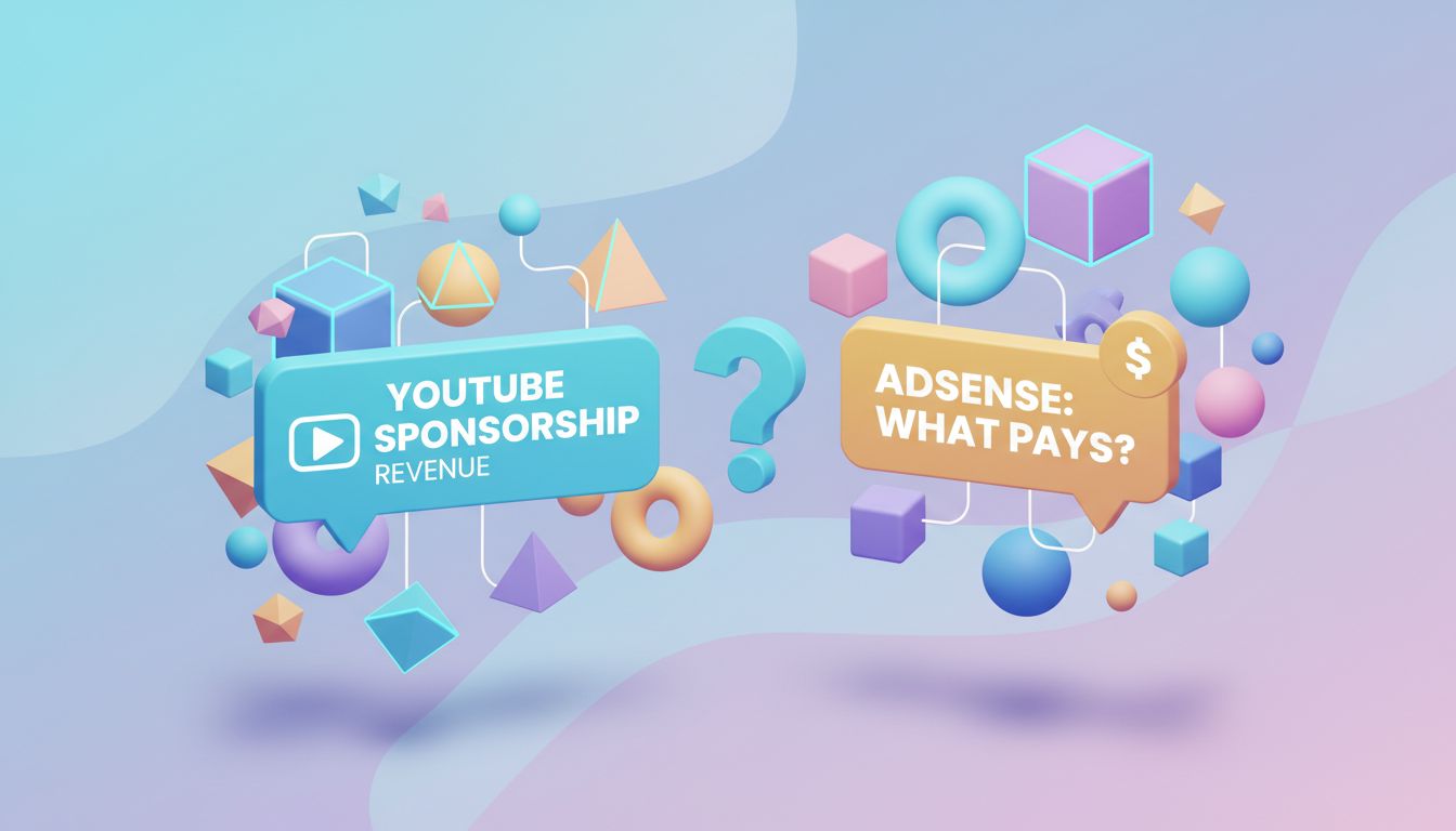 YouTube sponsorship revenue vs AdSense: what pays?