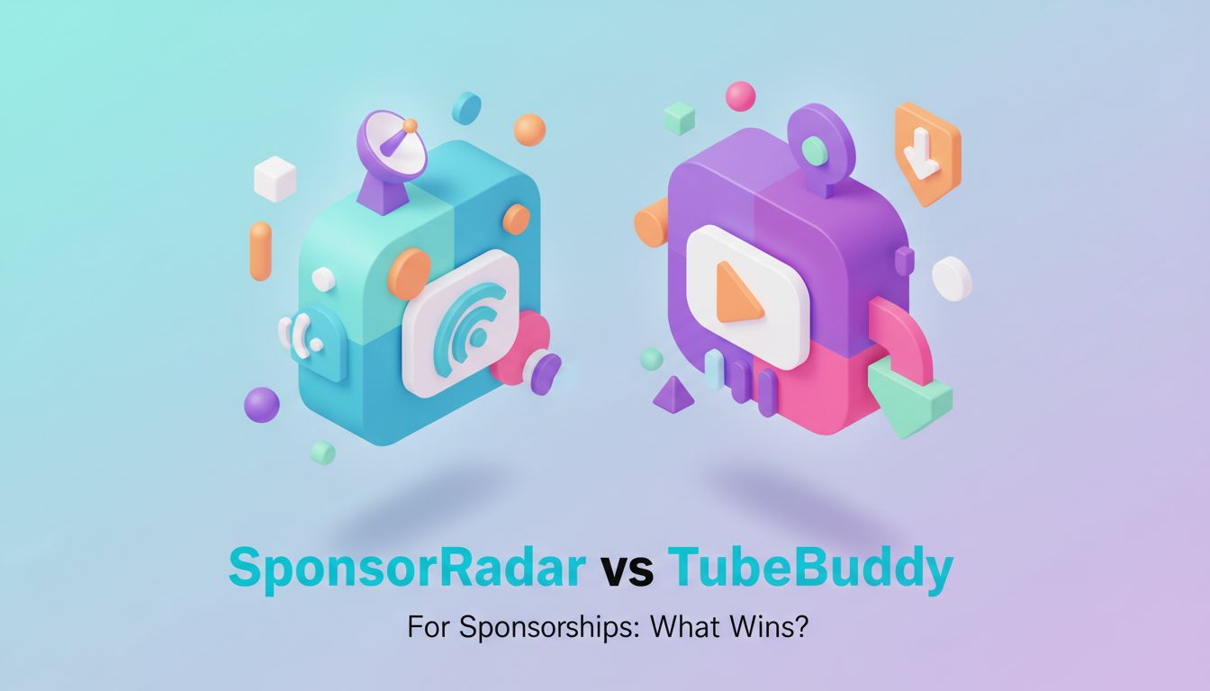 SponsorRadar vs TubeBuddy for Sponsorships: What Wins?