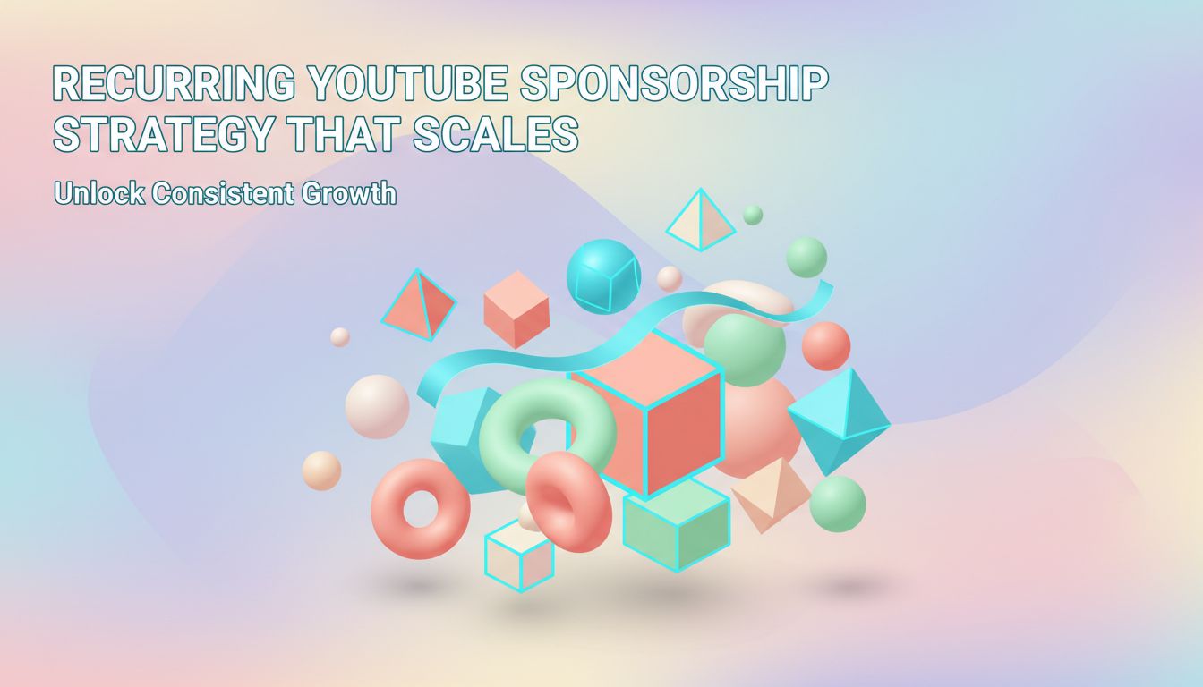 Recurring YouTube Sponsorship Strategy That Scales