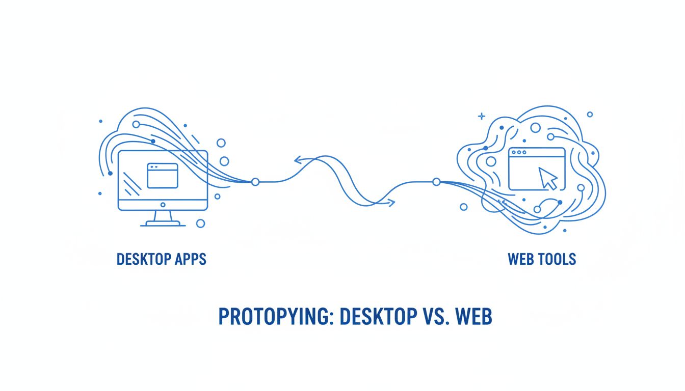 Desktop app platforms vs web tools for prototyping