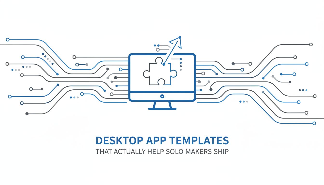 Desktop app templates that actually help solo makers ship