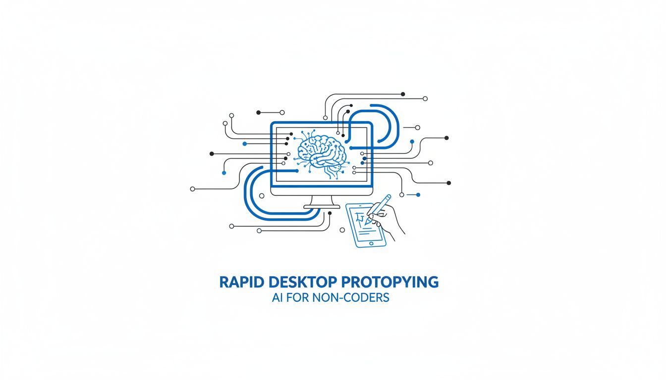 Rapid desktop prototyping with AI for non-coders
