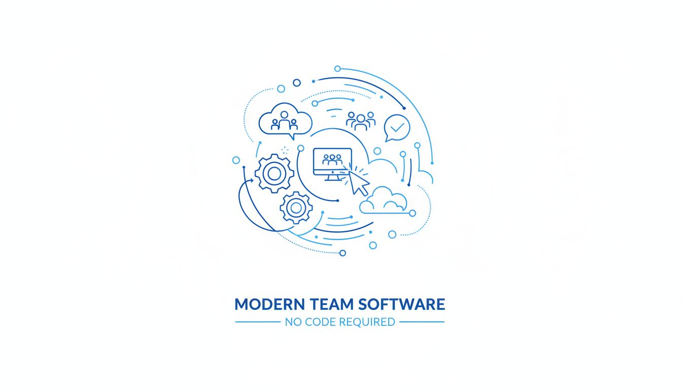 Modern desktop software for small teams, minus code