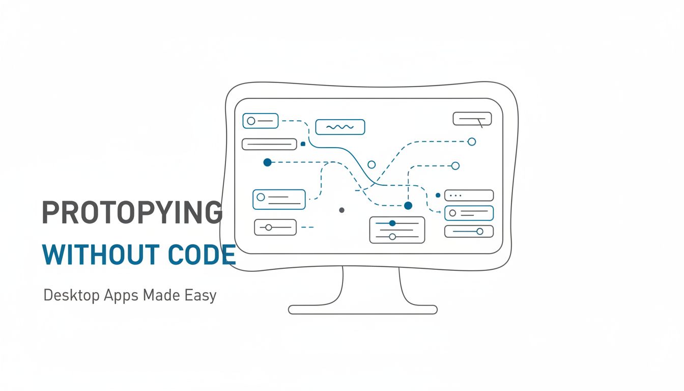 Desktop app prototyping without code